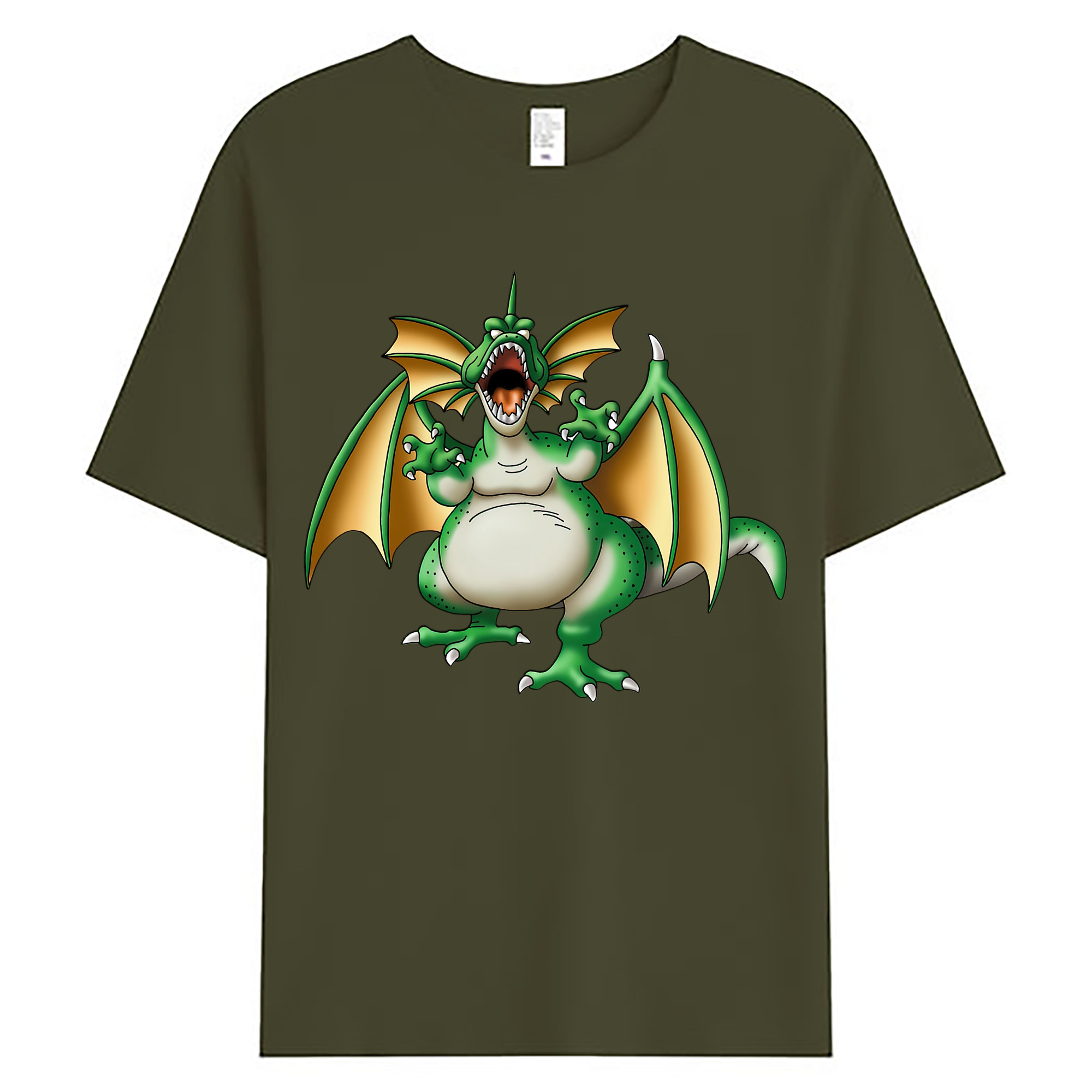 （画像用） ドラゴンクエスト Doragon Kuesuto Dragon Quest 綿100％ メンズ半袖Tシャツ｜肌触りやわらか＆通気性